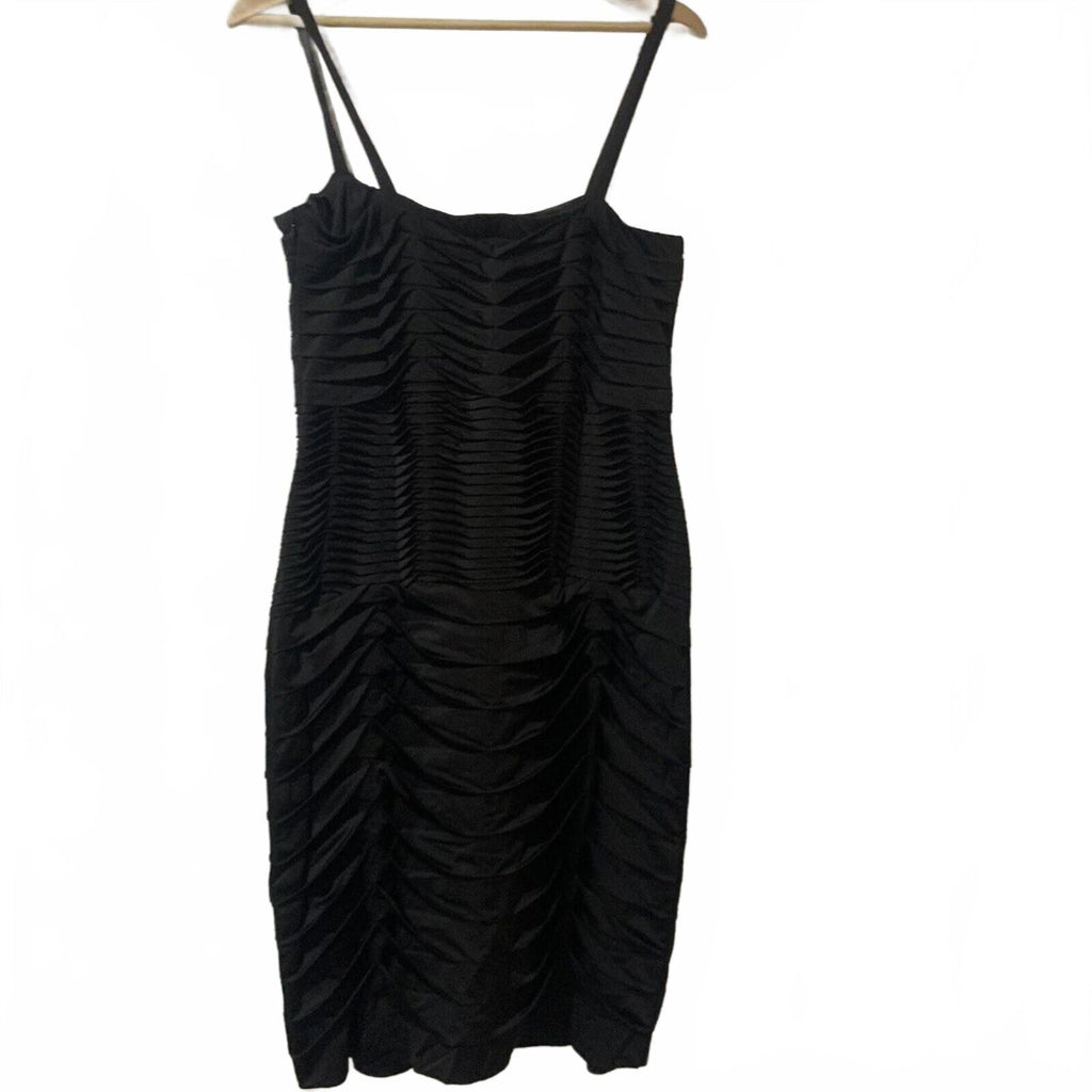 LIZ JORDAN Ladies Black Silluette Formal Evening Party Midi Dress- Size 14 bnwt - Come Sell Nearly Anything