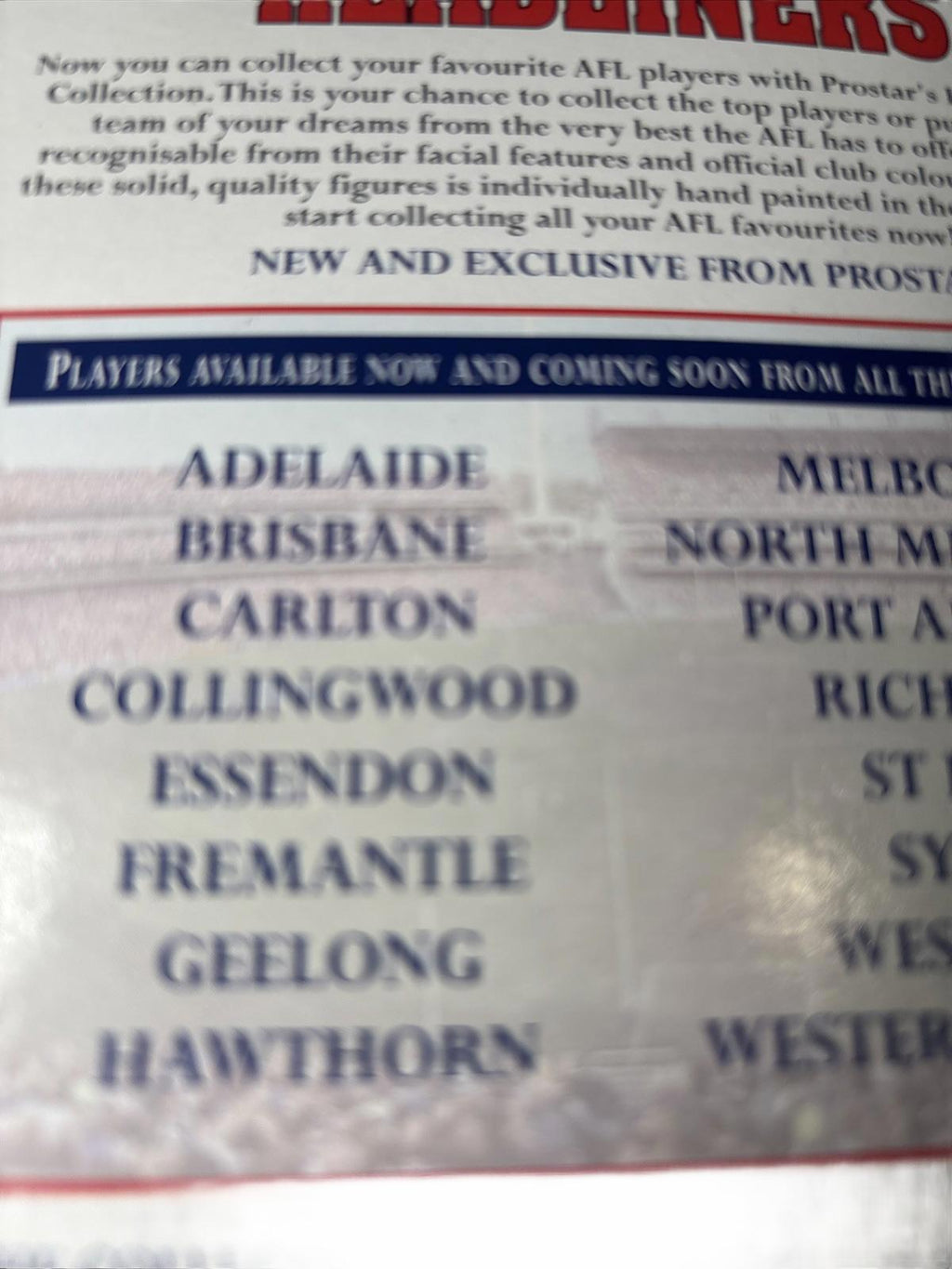 1997 Prostar AFL Headliner Figurine Alastair Lynch Brisbane Lions - Come Sell Nearly Anything