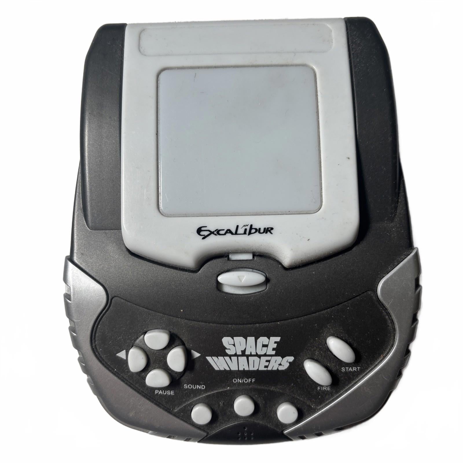 Space Invaders Electronic Handheld Game LCD Toy Excalibur #402-1CS Works