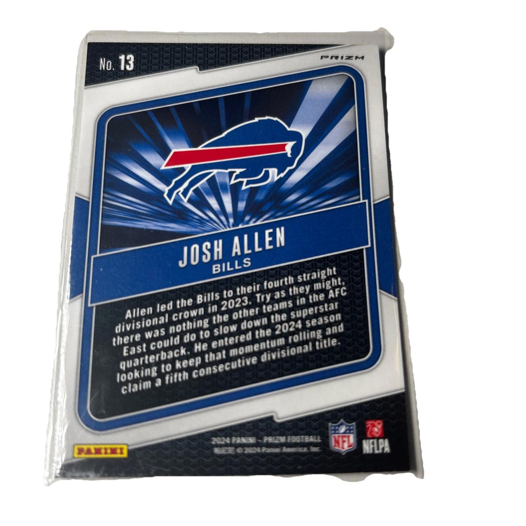 2024 Panini Prizm - Hype Green Prizm #13 Josh Allen - Buffalo Bills