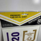 Melbourne Storm NRL 2020 Premiers Premiership 3 Logo Decals Stickers