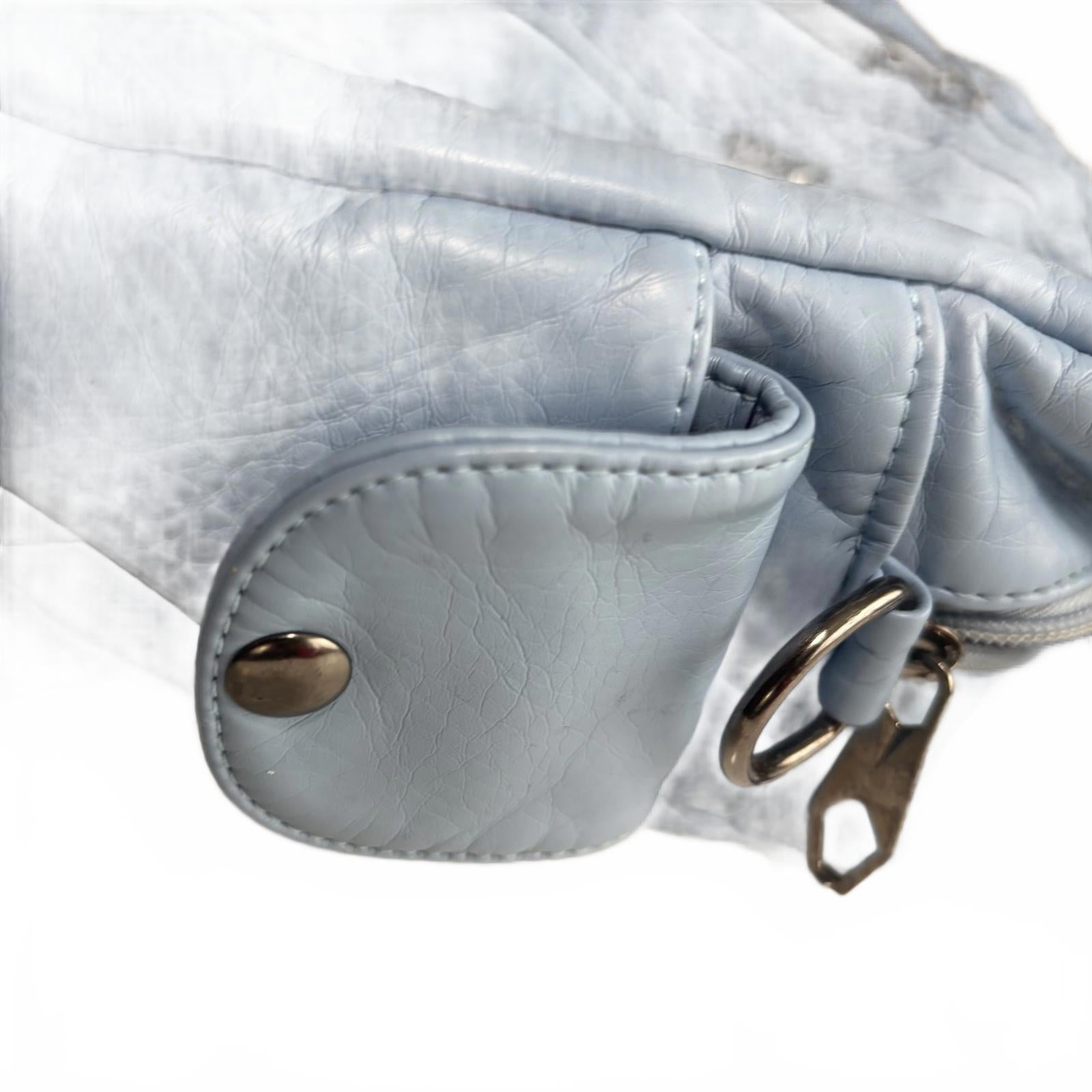 Light Blue Women's Shoulder Bag with Braided Detailing - Come Sell Nearly Anything