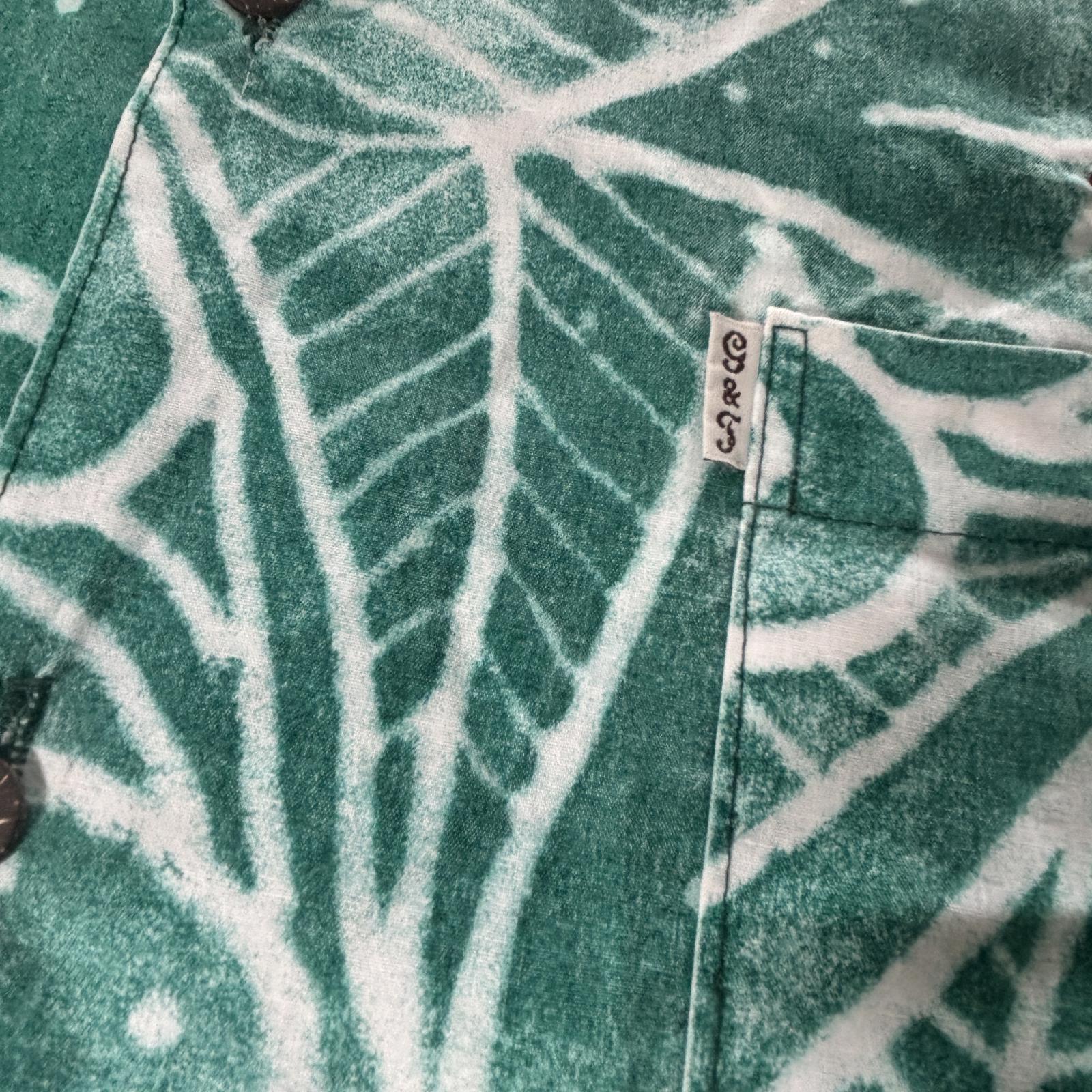 G&T Schuster Designs Mens Samoa Shirt Size L Summer Vintage Tropical