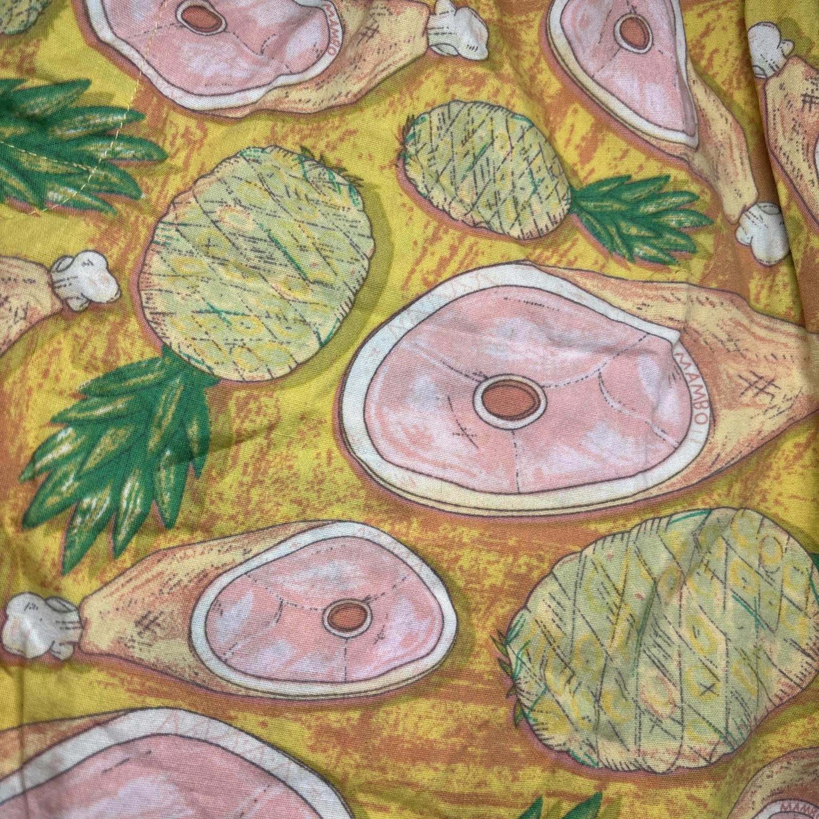 Vintage Mambo Shorts Ham & Pineapple Print Size L 36 Sleep Shorts - Come Sell Nearly Anything