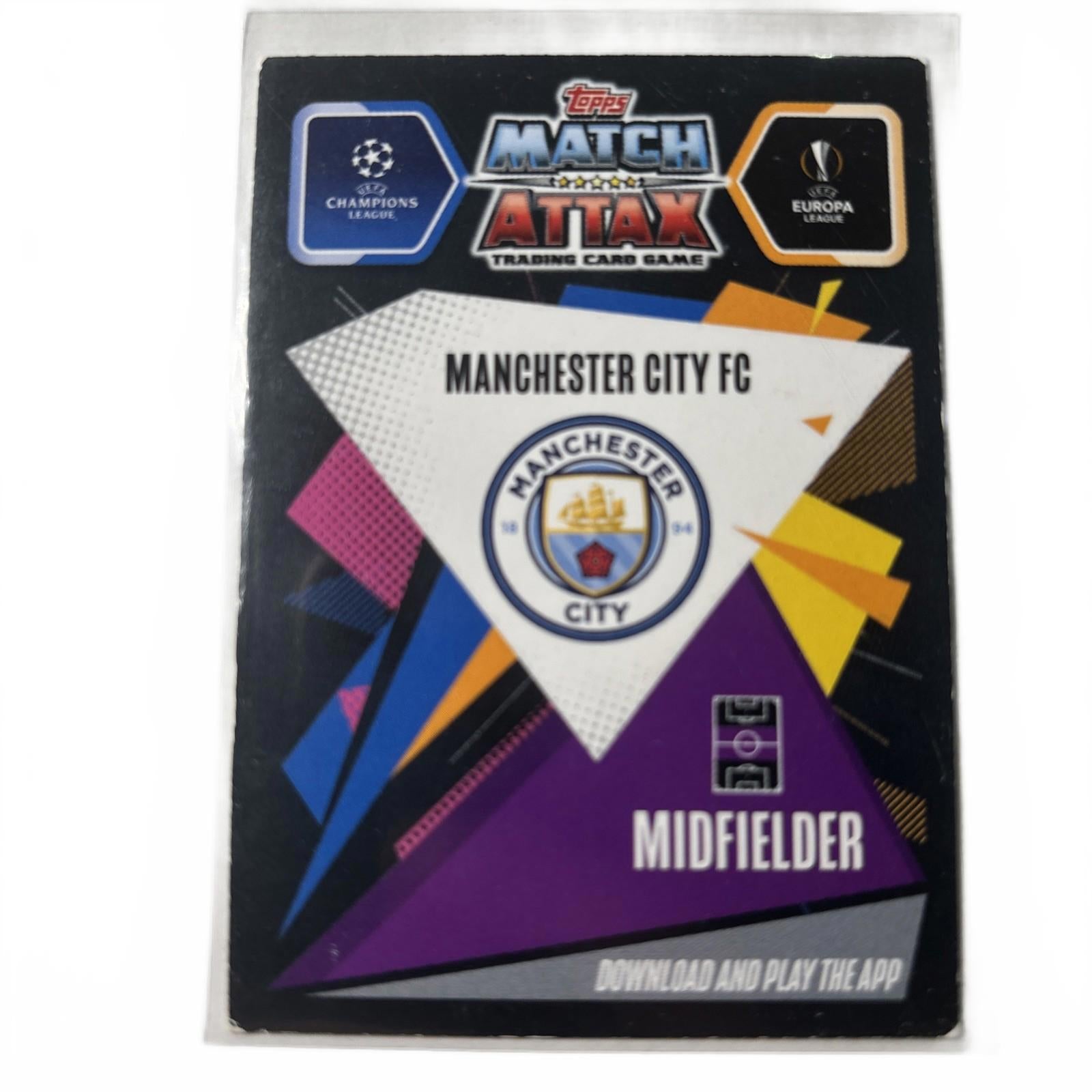 2020/21 Match Attax UEFA Champions League - Kevin de Bruyne 100 Club ManC