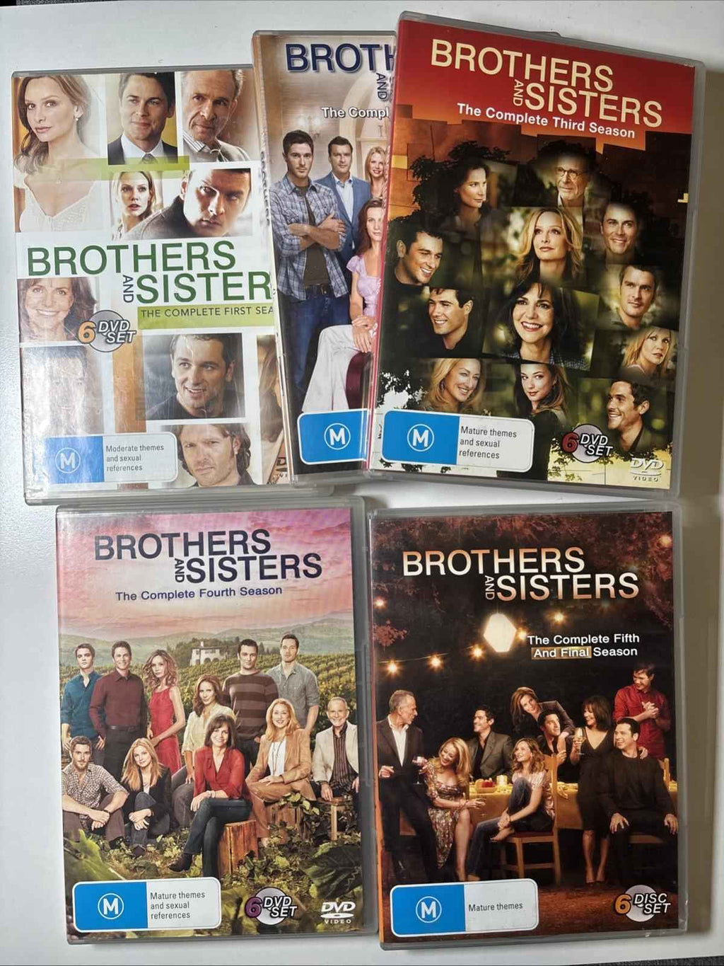 Brothers and Sisters The Complete Series Season 1-5 DVD Mixed Region 4