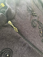 Altuky Women's Long Embroidered Outerwear Coat Size 46 - Come Sell Nearly Anything