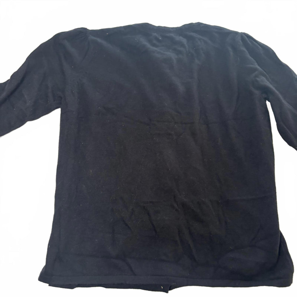 Laura Ashley XL Black Knit Cardigan with Decorative Buttons - Come Sell Nearly Anything