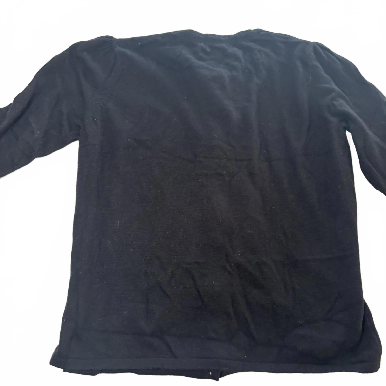 Laura Ashley XL Black Knit Cardigan with Decorative Buttons - Come Sell Nearly Anything