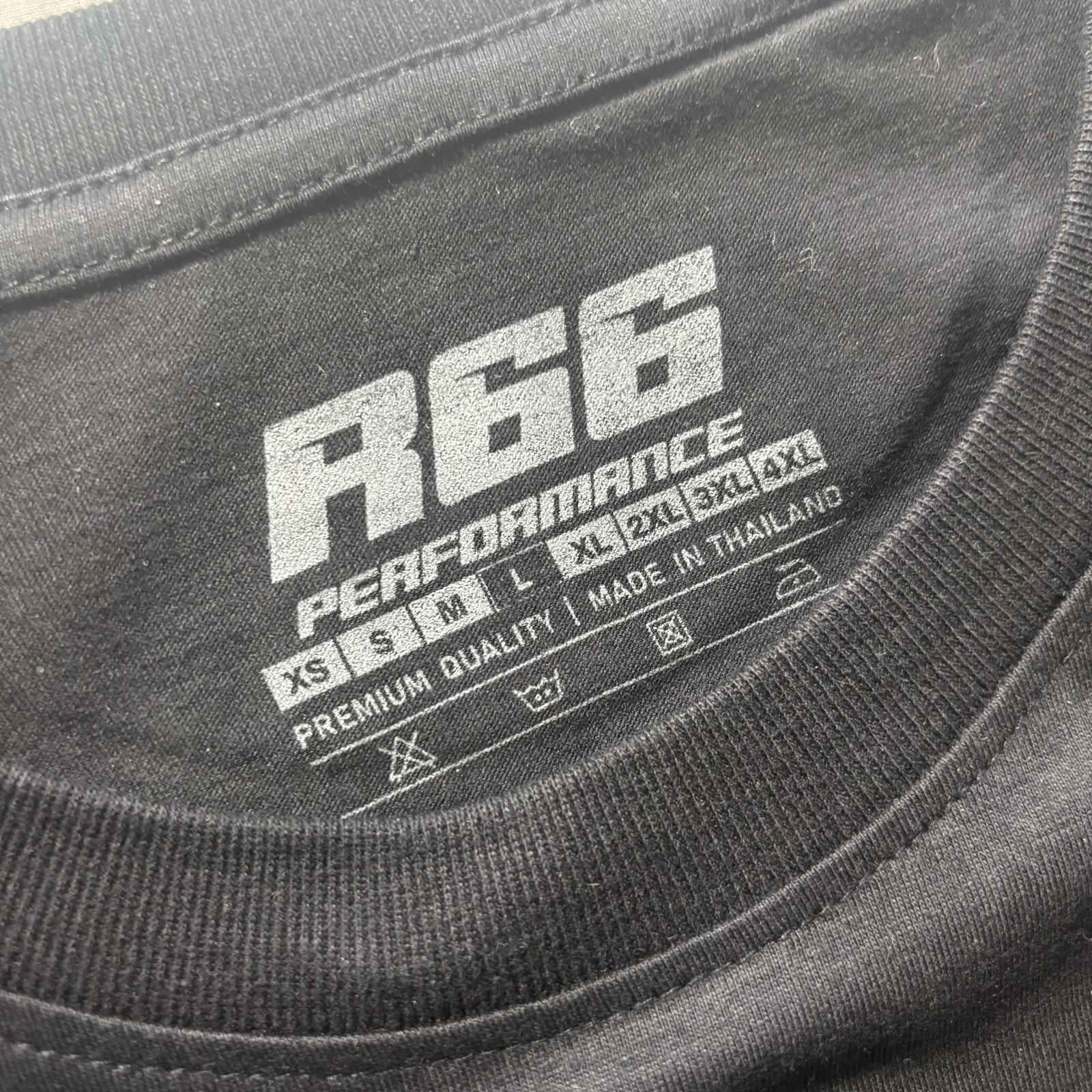 R66 Performance Men's Black Graphic T-Shirt Size XL Ride Hard Skull #Motorcycle