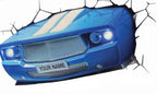 3D FX Deco Hot Blue Muscle Car Led Night Light Wall Toys Art Room Deco Hot