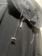 Black Long Hooded Women's Outerwear Coat Size 14 - Come Sell Nearly Anything