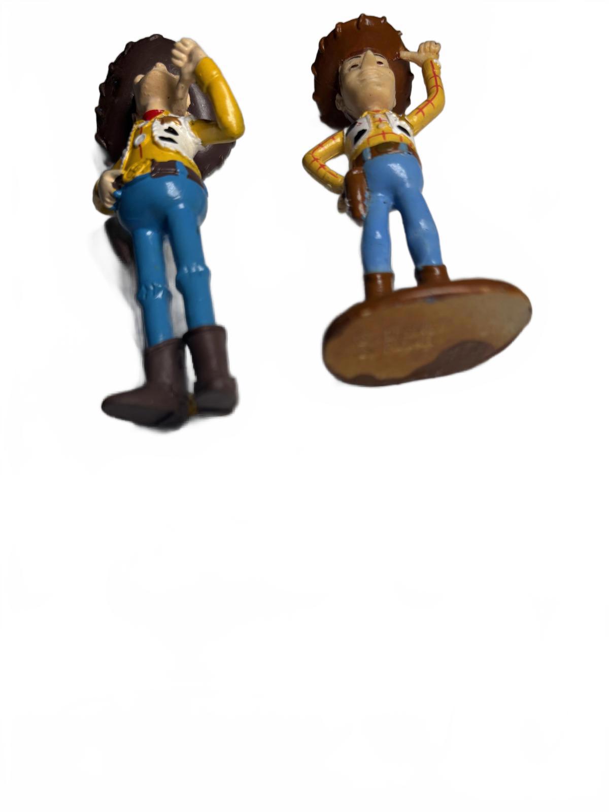 2 x DISNEY Pixar TOY STORY Sheriff WOODY Plastic Action FIGURES Toys