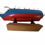Generic Wooden Model Boat 17cm x 18cm x 3cm Nautical Decor #ModelBoat #WoodenSle