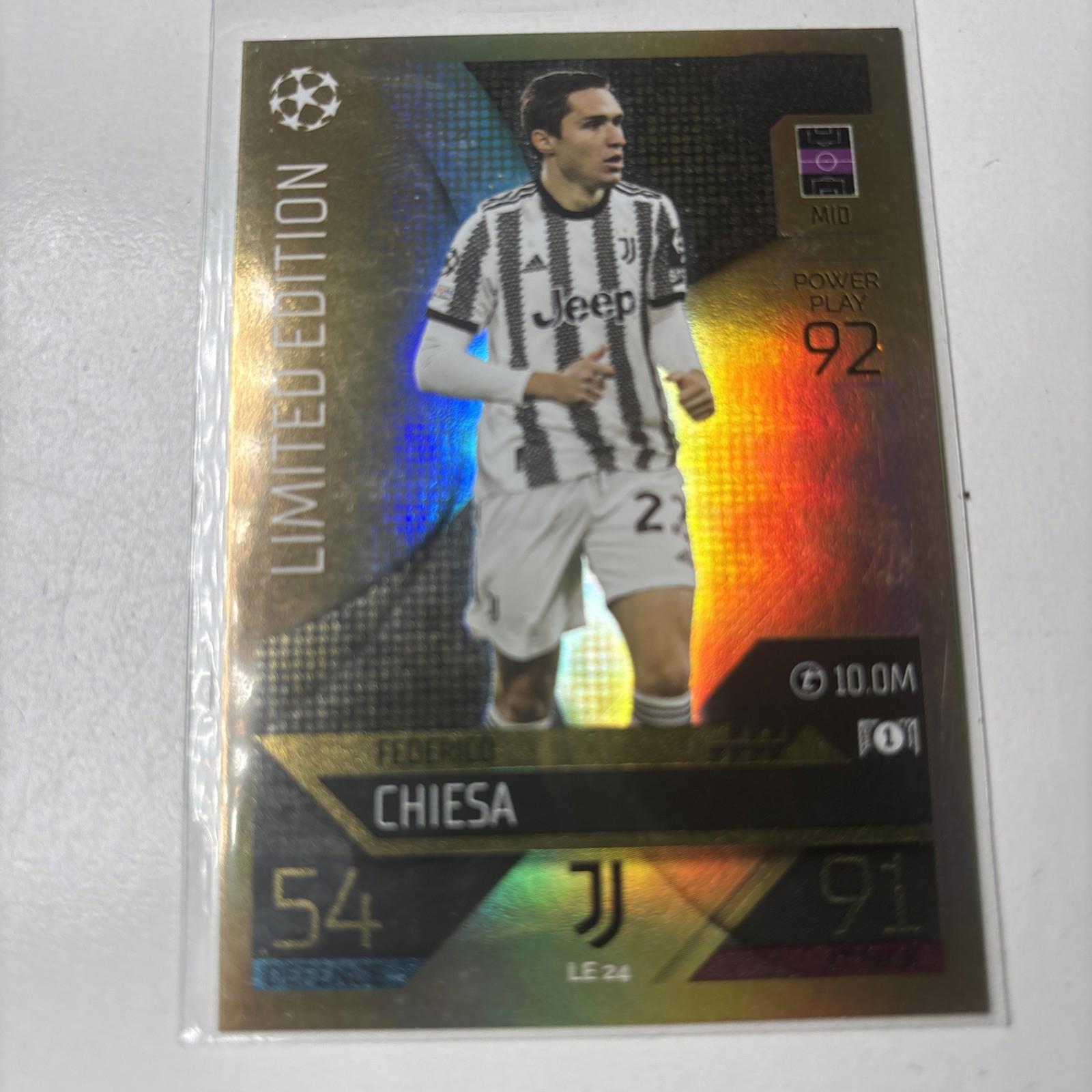2022-23 Topps Match Attax Champions League Federico Chiesa GOLD Limited