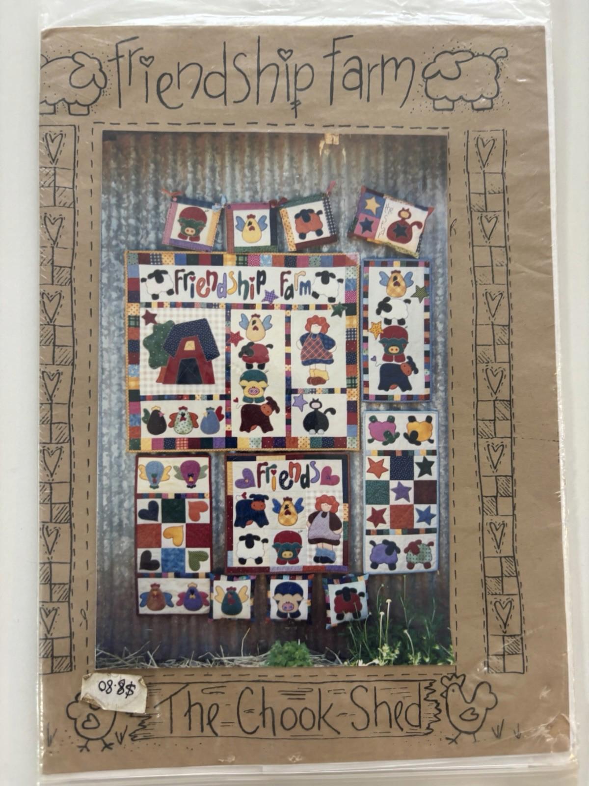 The Chook Shed - Friendship Farmer - Patchwork Wall Hanger Sew  Vintage Craft - Come Sell Nearly Anything