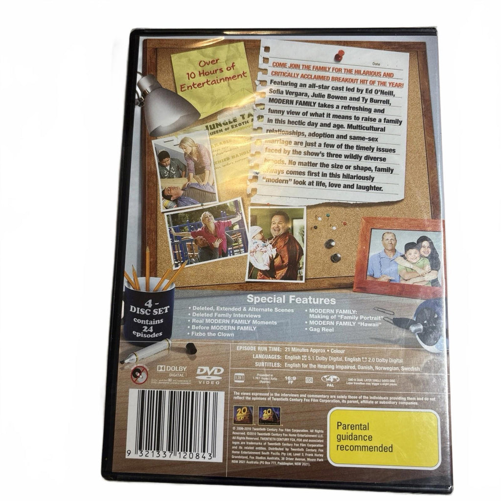 Modern Family Season 1 DVD 2009 Region 4 Sealed New FAST Post Complete First 1st - Come Sell Nearly Anything