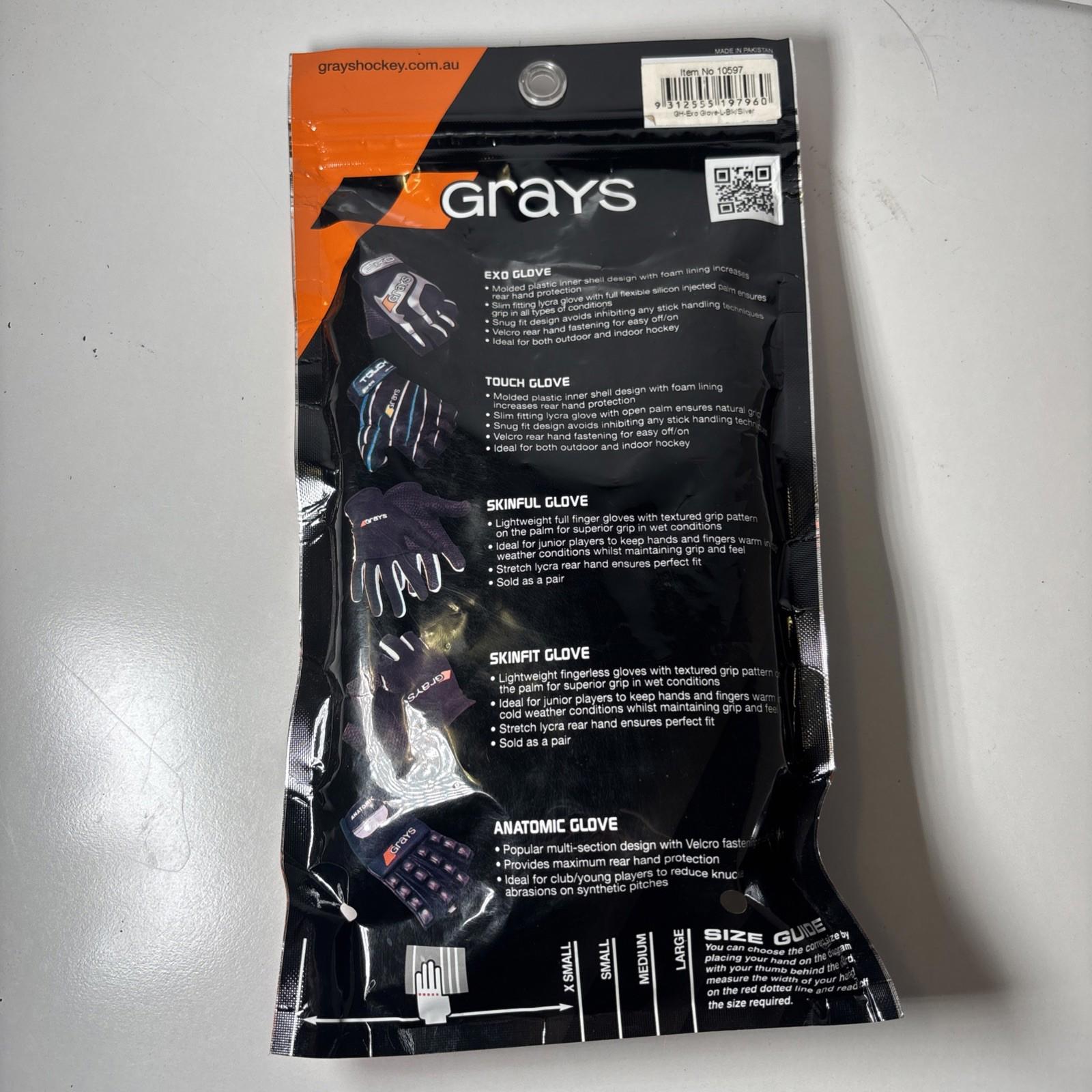 Grays Field Hockey Touch EXO Glove Large GH Moulded Knuckle Armour. - Come Sell Nearly Anything