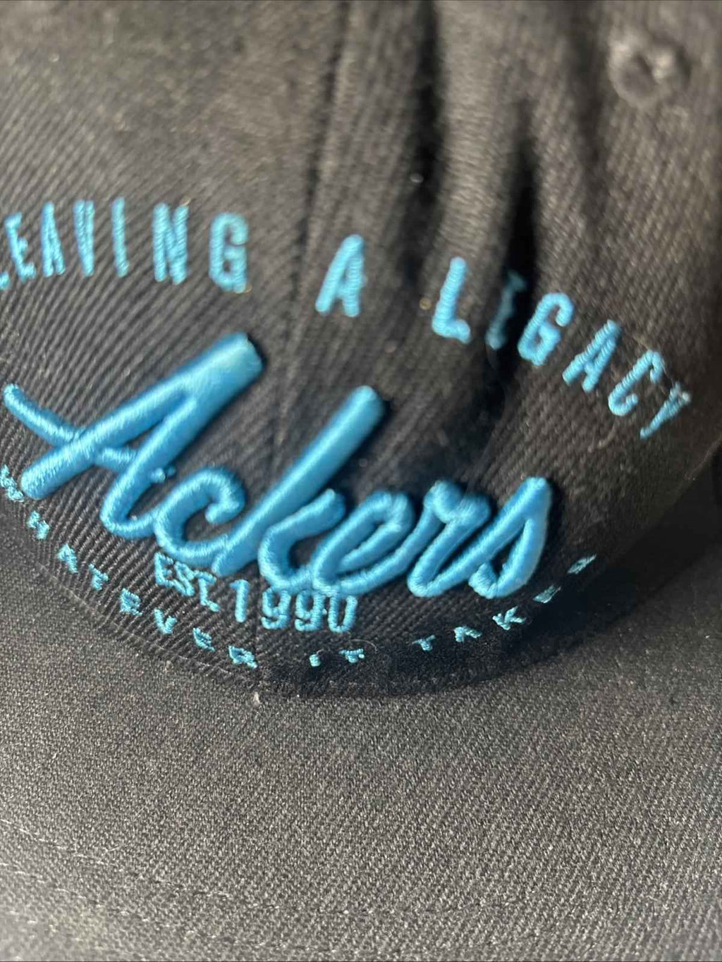 Ackers 1990  Black Cap SnapBack