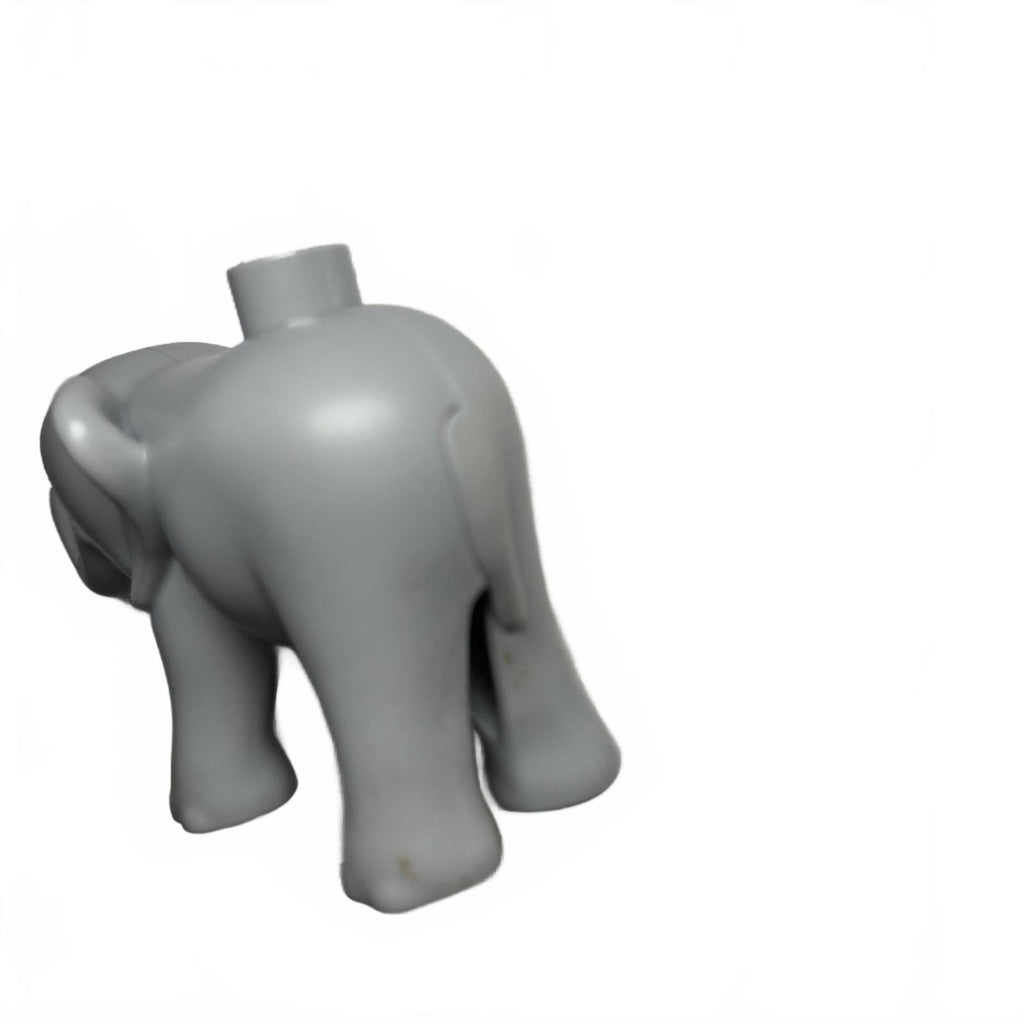 Duplo Dark Stone Gray Elephant Calf with Left Foot Forward - Come Sell Nearly Anything