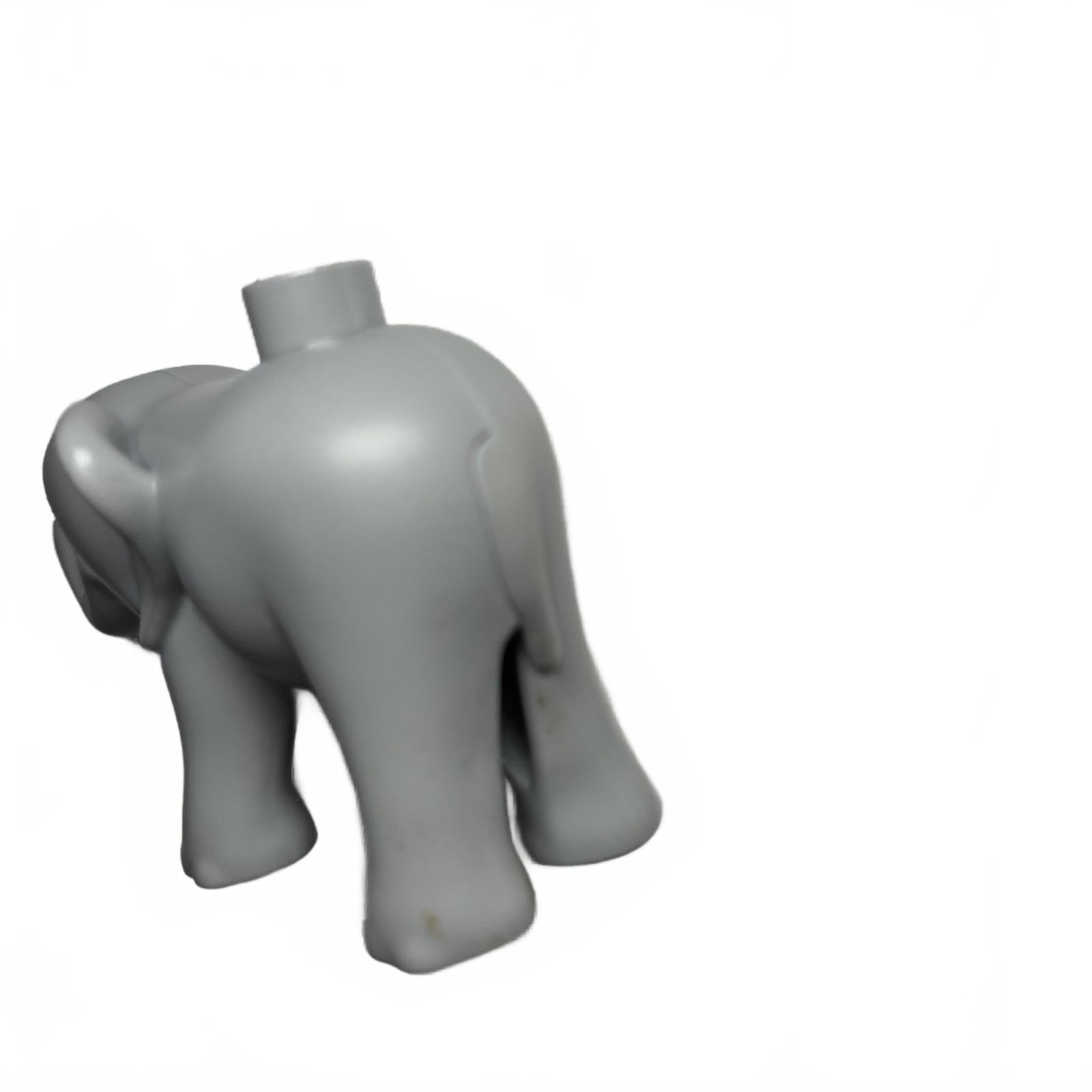 Duplo Dark Stone Gray Elephant Calf with Left Foot Forward - Come Sell Nearly Anything