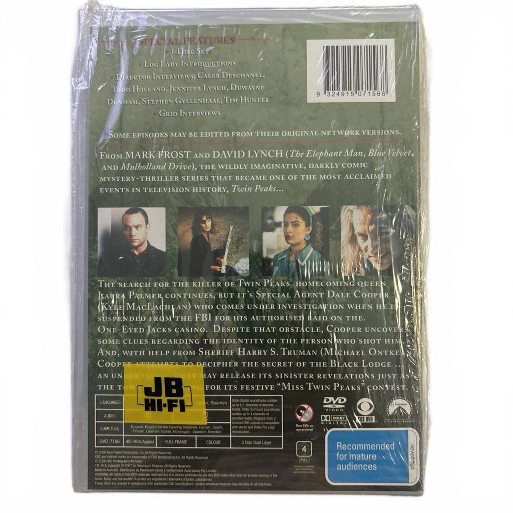 DVD Disc - TWIN PEAKS SECOND SEASON PART 2 OF 2 - Region 4 Pal - NEW & SEALED - Come Sell Nearly Anything