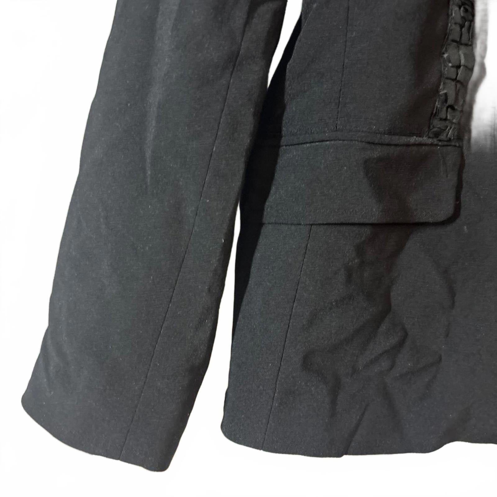 Vintage table 8 Black Size 16 Jackey / Blazer with trim back / shoulders - Come Sell Nearly Anything