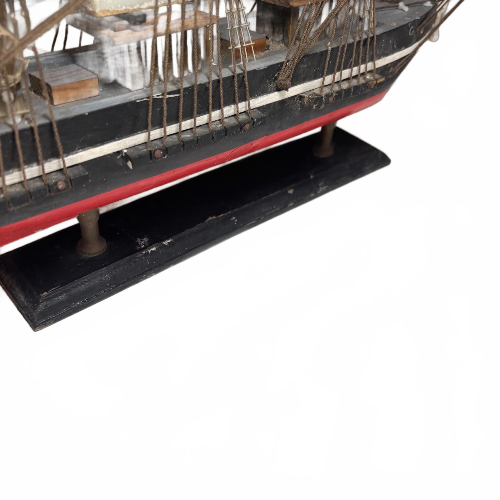 Wood and Canvas Model Ship 50cm