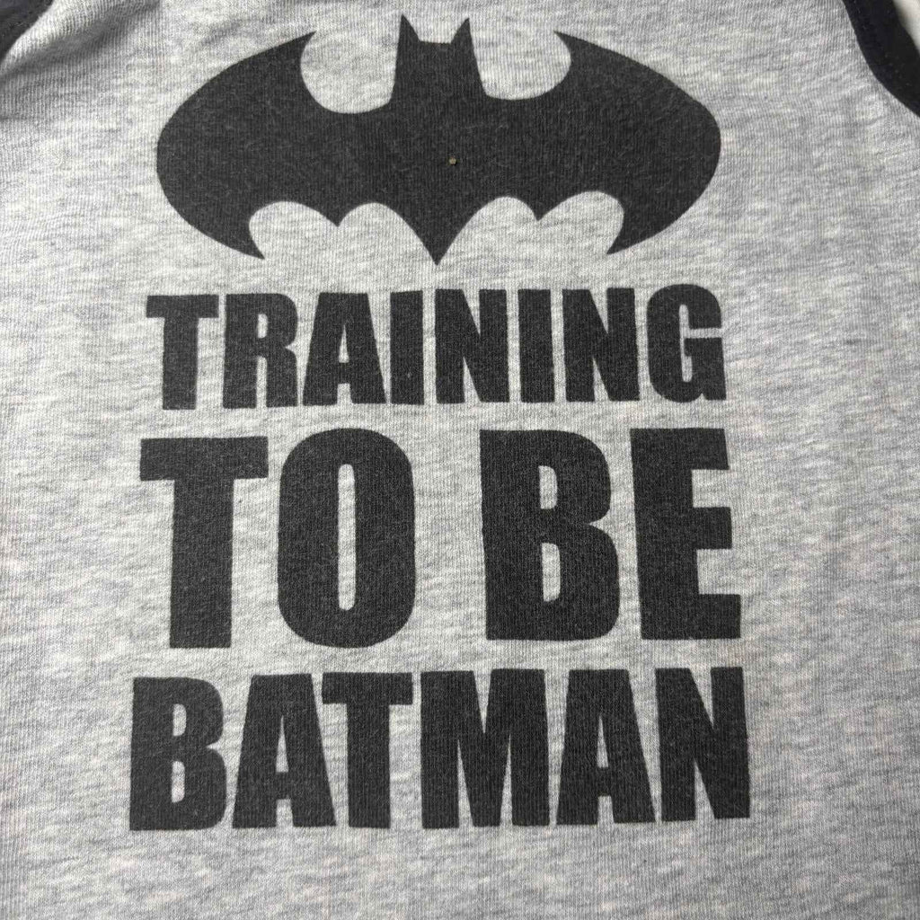 Batman Baby Bodysuit Size 18-24 Months Training To Be Batman