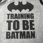 Batman Baby Bodysuit Size 18-24 Months Training To Be Batman