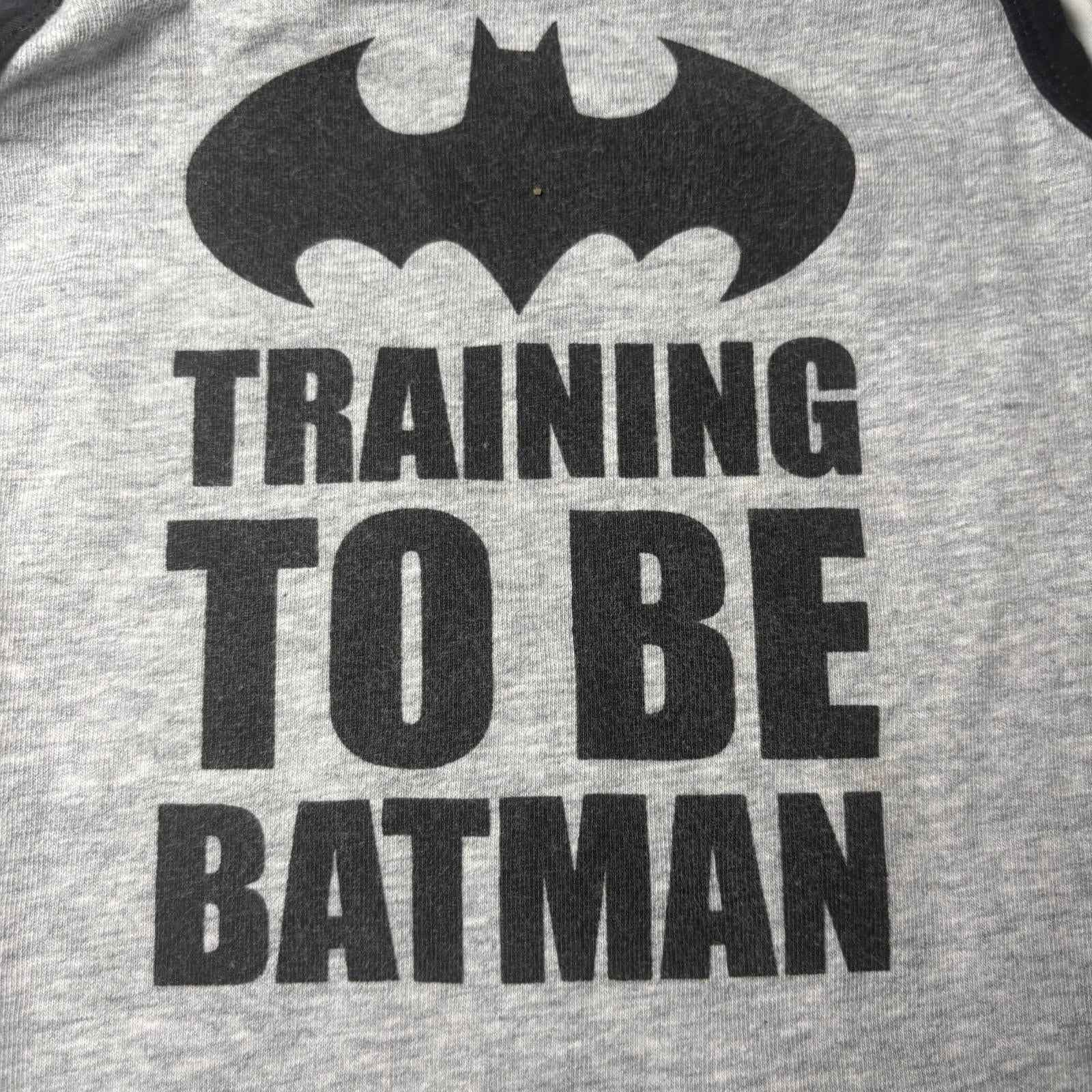 Batman Baby Bodysuit Size 18-24 Months Training To Be Batman