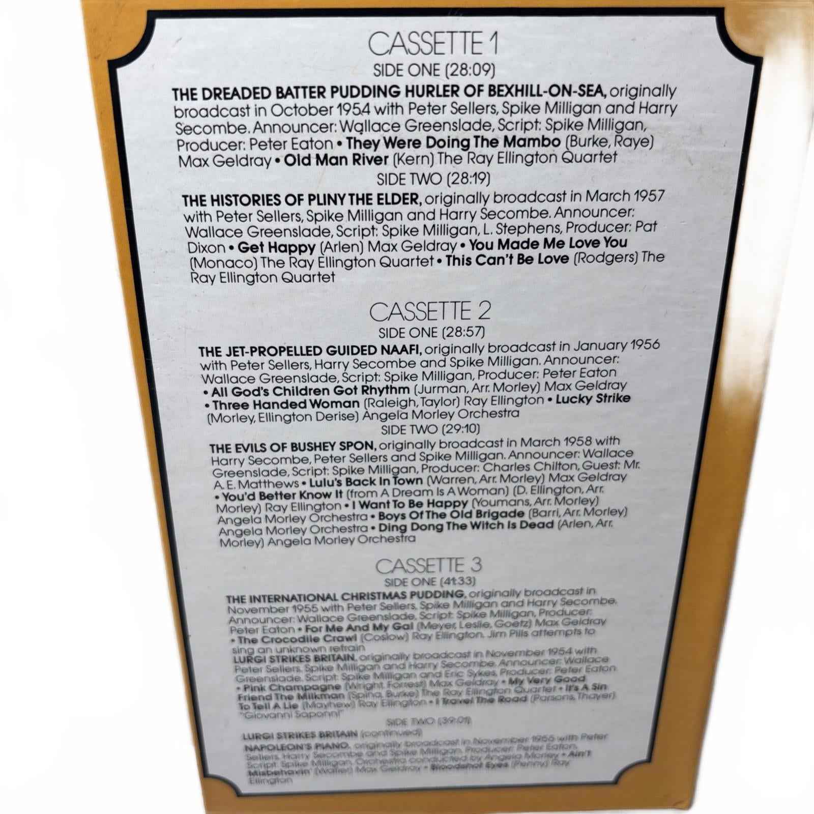 The Goon Show Classics BBC Broadcast Cassettes Readers Digest Set