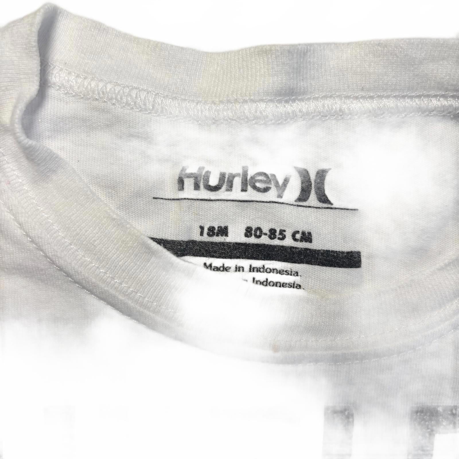 Hurley Kids' White Graphic T-Shirt Size 18M Toddler #Kidswear #Hurley
