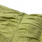 être Women's Green Ruched Skirt Size 14 Summer Y2K Style