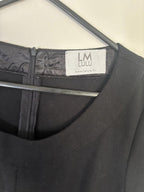 Lulus Women Size Small Black Mini Dress Shift Short Sleeve Zipper back Lined - Come Sell Nearly Anything