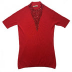 Yagmour Women's Red Embellished Sweater - Come Sell Nearly Anything