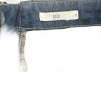 Mix Denim Skirt Size 12 Distressed Zip Back Casual #DenimSkirt #Womenswear #Size - Come Sell Nearly Anything