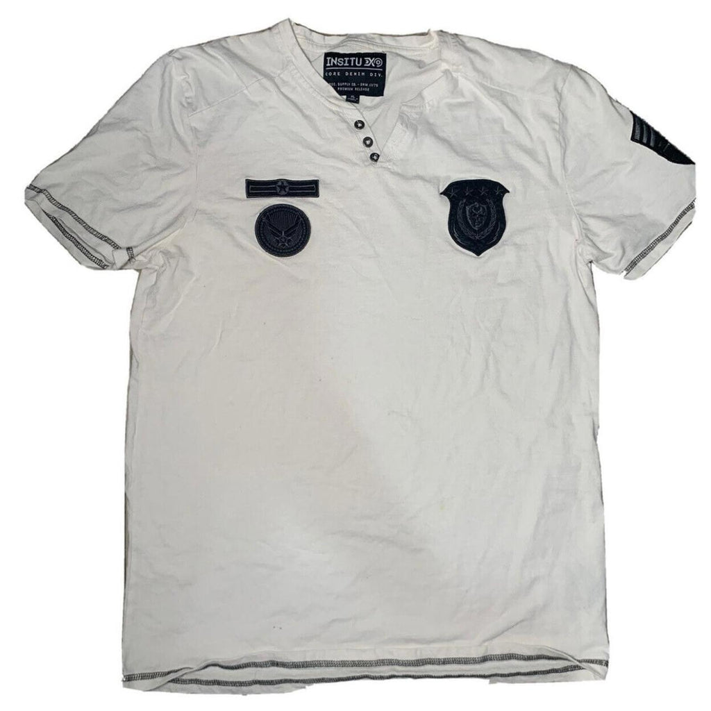 Insitu Polo Shirt Mens Adult Size XLarge White Grey Short Sleeve Casual. - Come Sell Nearly Anything