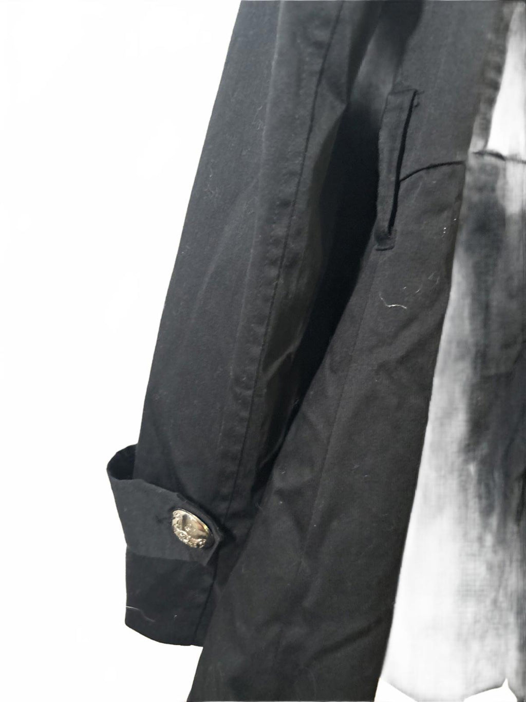 Rare ICE 1980s Vintage Boho Trench Jacket Gold Button XL Made in Australia - Come Sell Nearly Anything