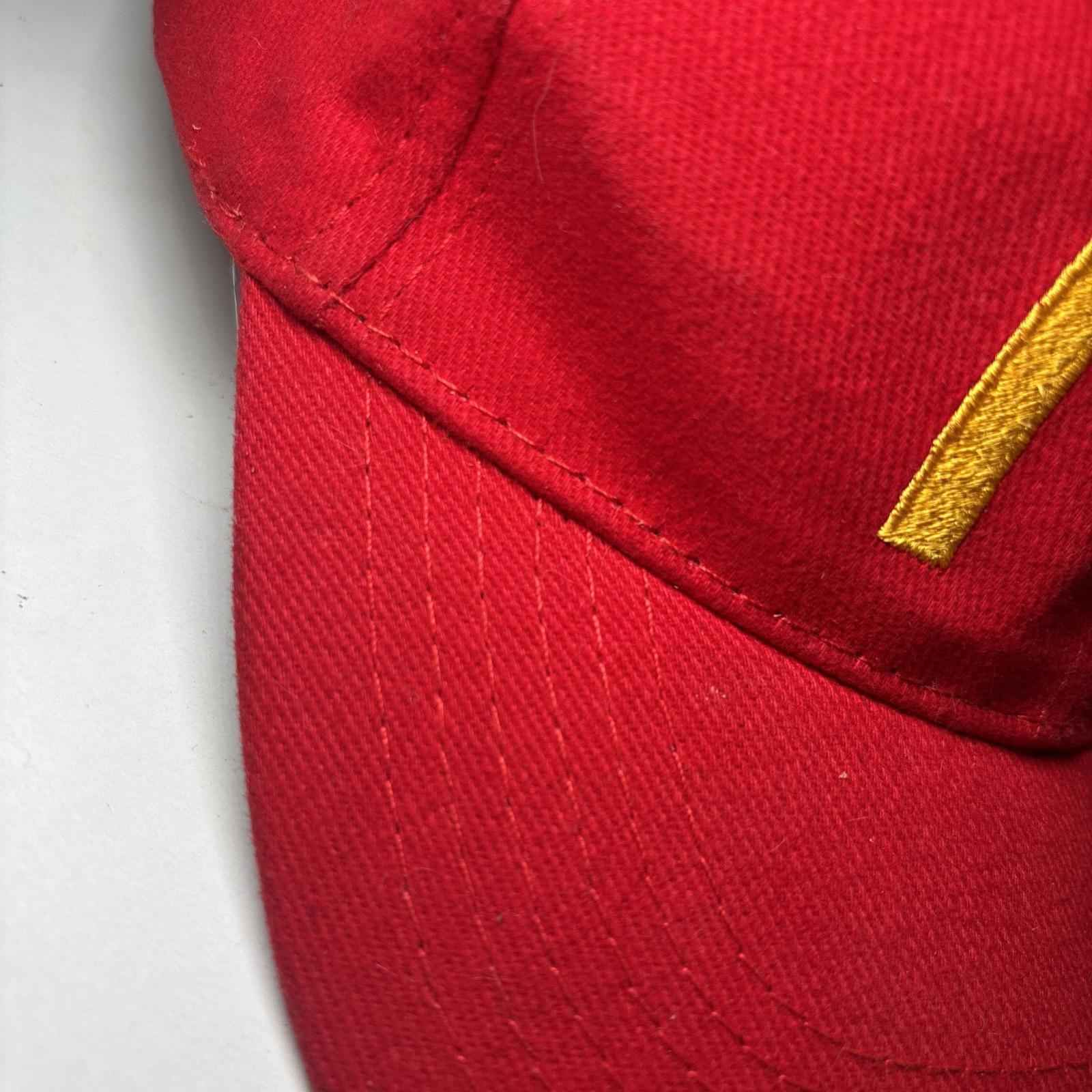 McDonalds Restaurant Yellow Arches Hamburger Red Baseball Cap Hat New OSFM 2024