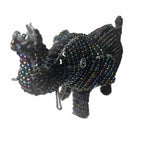 Beadworx Grass Roots Creations Handmade Beaded Elephant Sculpture Figurine