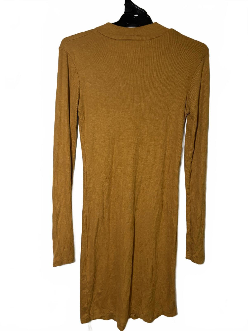 ICE Mustard Long Sleeve Calf Length Dress with Keyhole Detail, Size L BNWT - Come Sell Nearly Anything