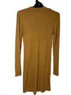 ICE Mustard Long Sleeve Calf Length Dress with Keyhole Detail, Size L BNWT - Come Sell Nearly Anything