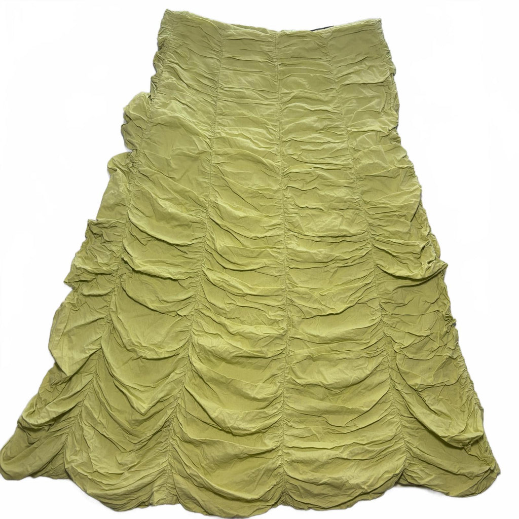 être Women's Green Ruched Skirt Size 14 Summer Y2K Style