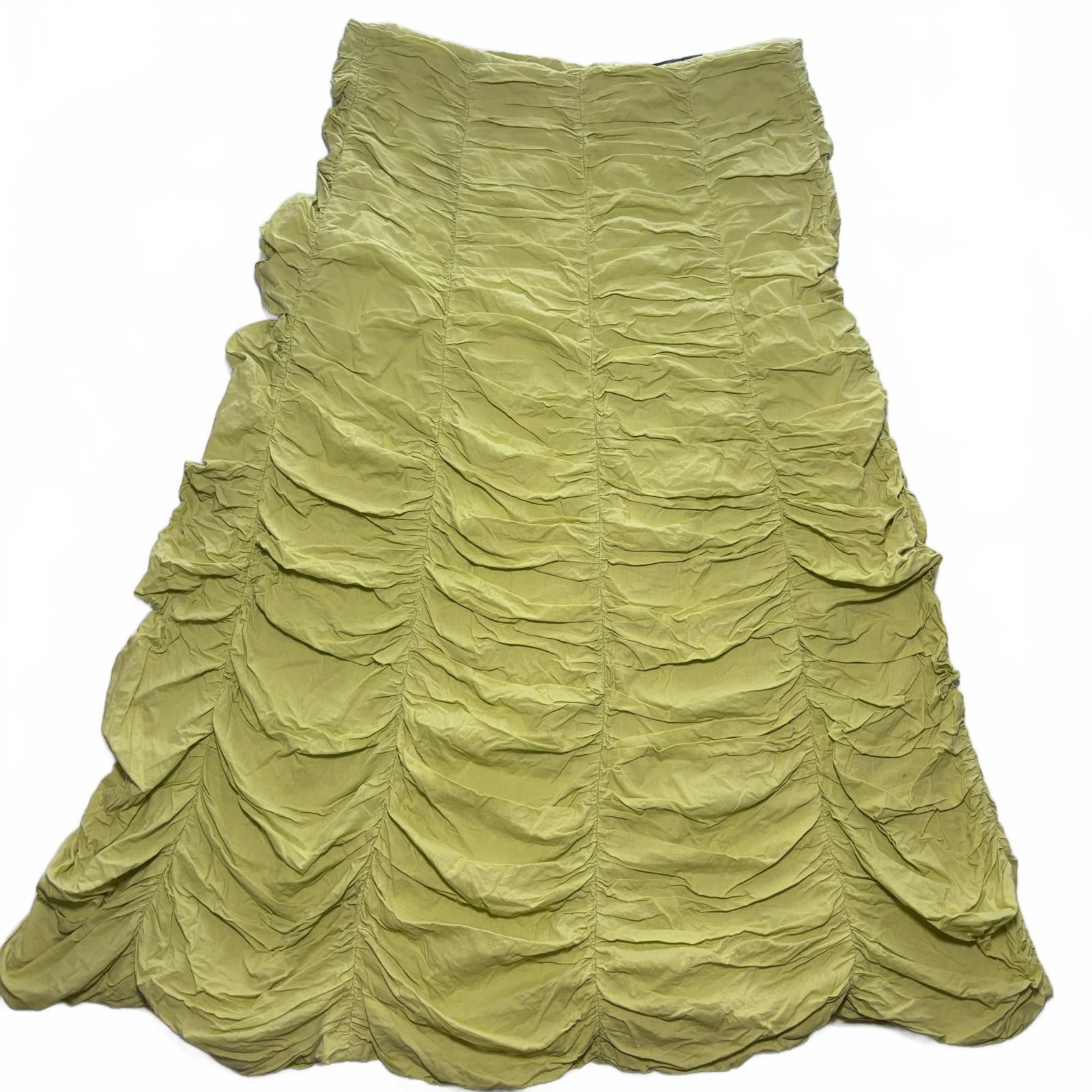 être Women's Green Ruched Skirt Size 14 Summer Y2K Style