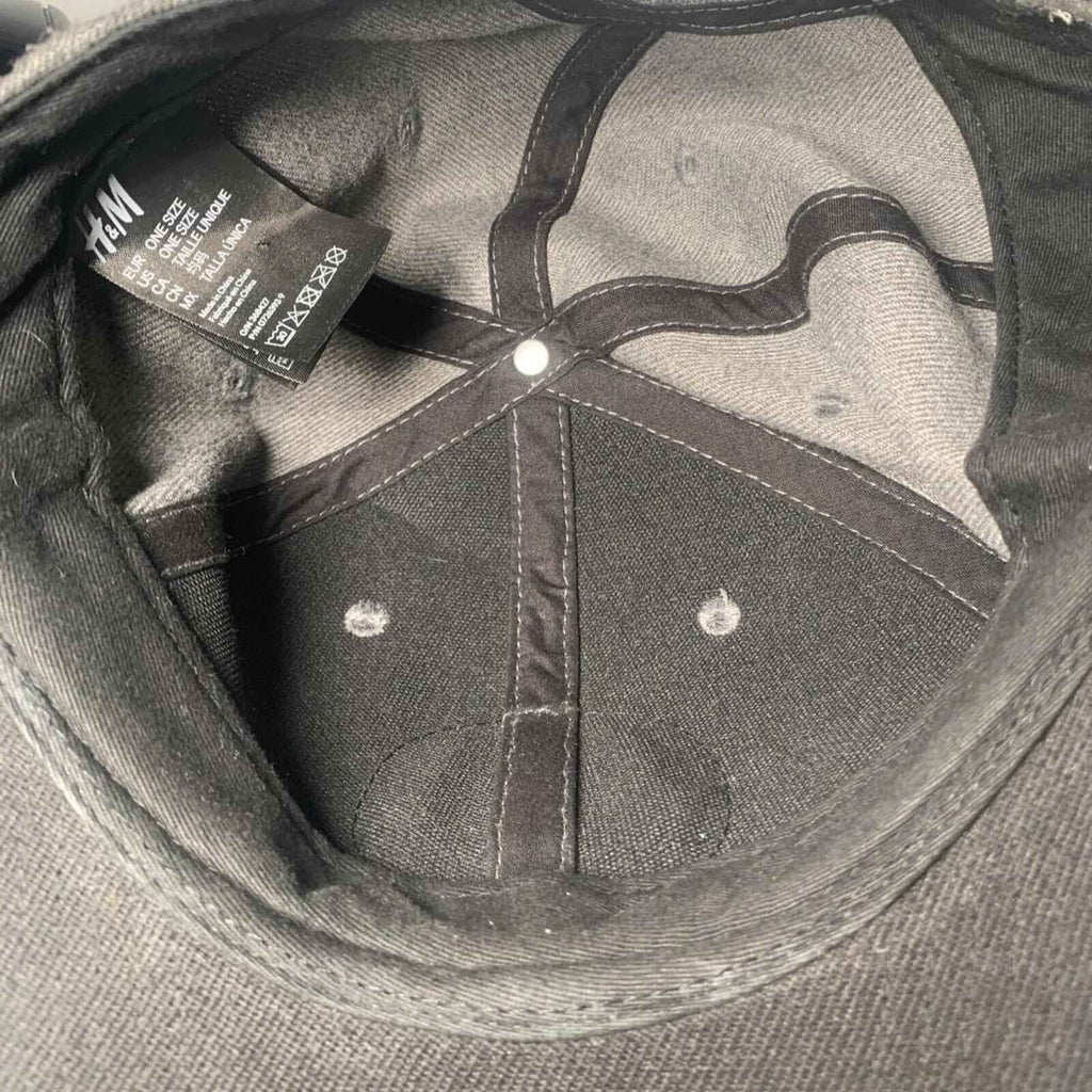 like a Boss cycling cap hat.  Place Sport. Black And Gray Adjustable