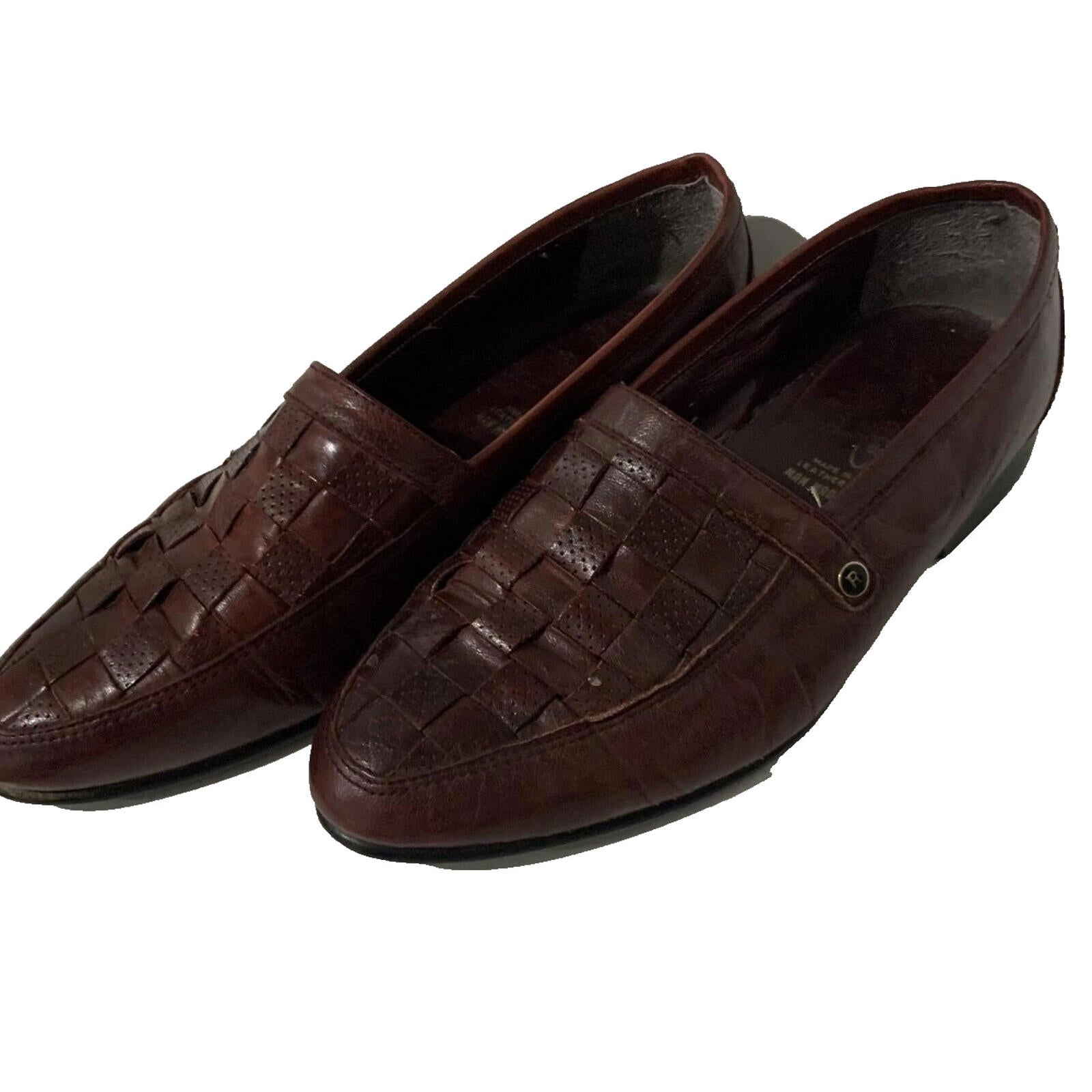 Bruno Magli men's brown leather loafers Dress Shoes Size 41 Man Made in Italy - Come Sell Nearly Anything