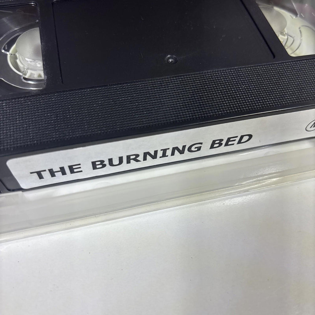 Collectable THE BURNING BED M15+ VHS 1993 Video🔥VHS Vintage Video Movie Tape - Come Sell Nearly Anything