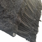 Vicky Vale Black Pleated Layered Skirt Size 8 Vintage Y2K Goth Summer