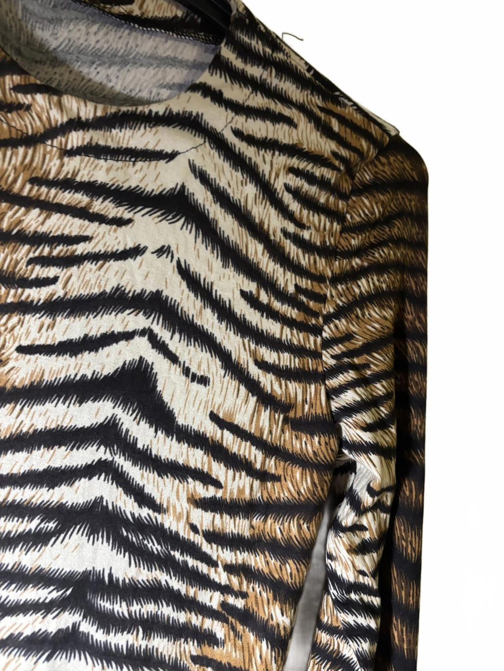 Women's Long Sleeve Tiger Print Dress Size L BNWT - Come Sell Nearly Anything